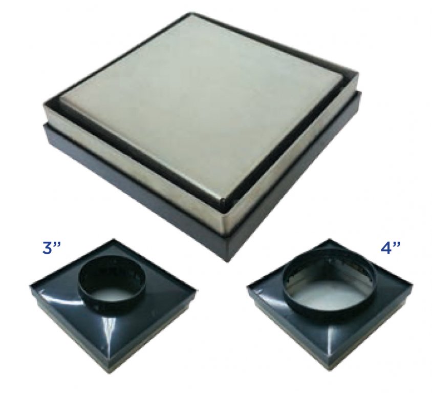 Stainless Steel Recess-Floor Trap For Tiles